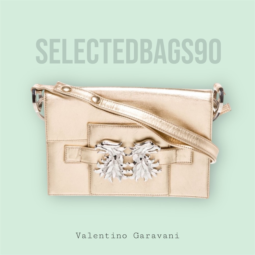 Valentino Garavani Metallic Gold Crossbody Bag